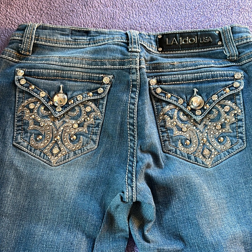 L.A. Idol rhinestone jeans